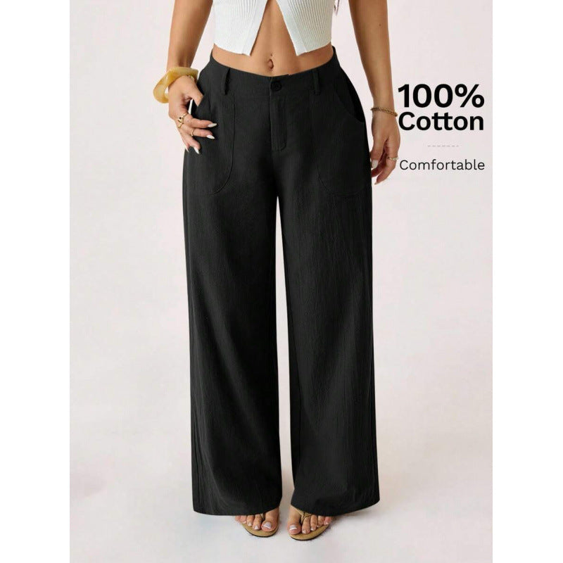 Liliana™ | Pantalones de Lino Naturales
