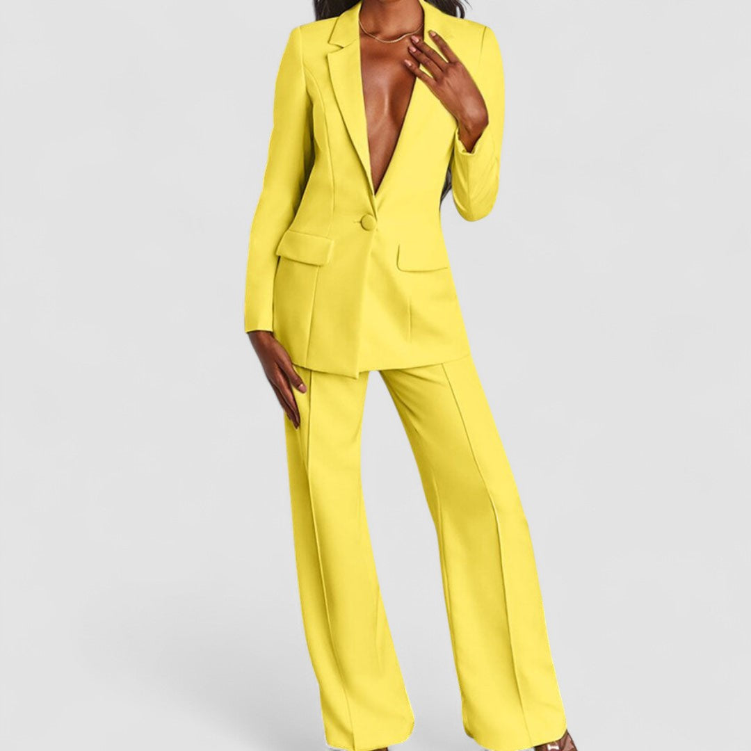 Lara™ | Elegante Blazer y Conjunto de Pantalones