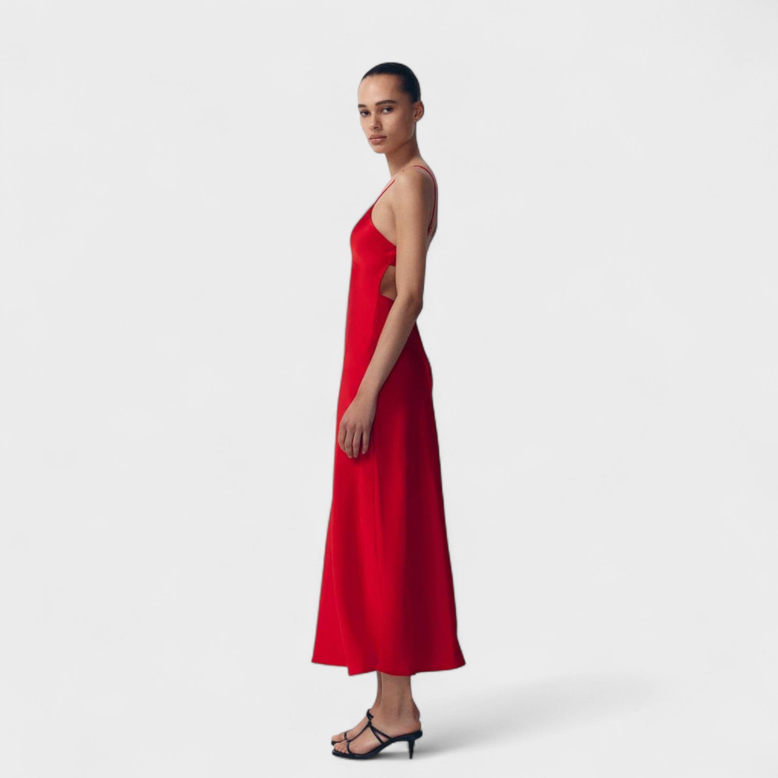 Vestido carmesí™ | Corte minimalista y elegante