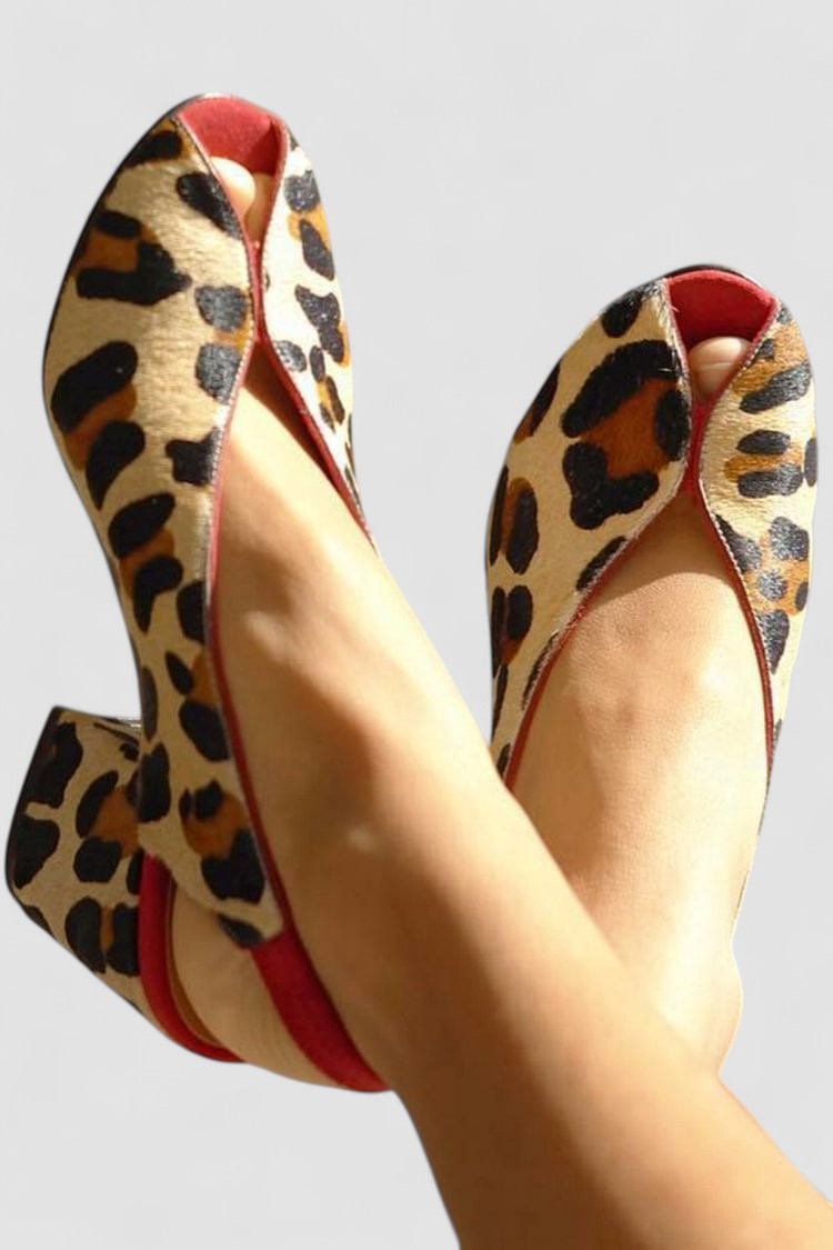 Louison™ | Sandalias con patrón de leopardo