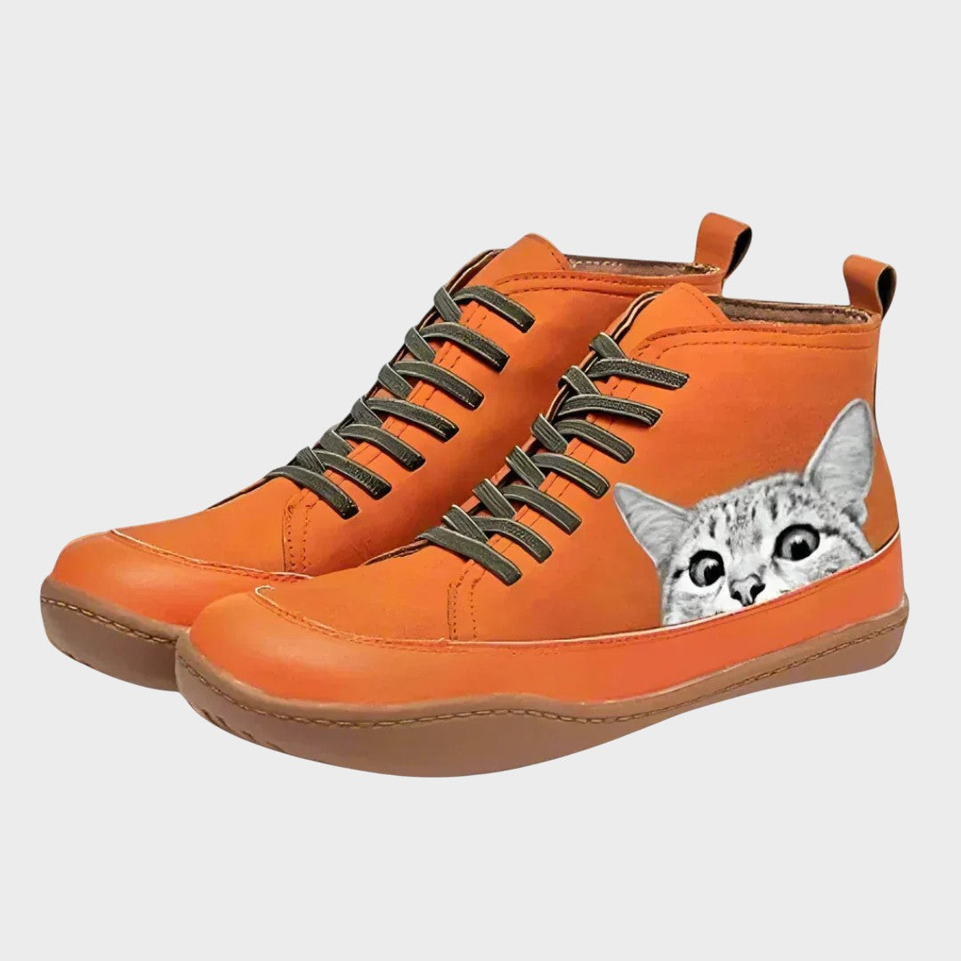 Kitty™ | Botas de cuero para amantes de gatos