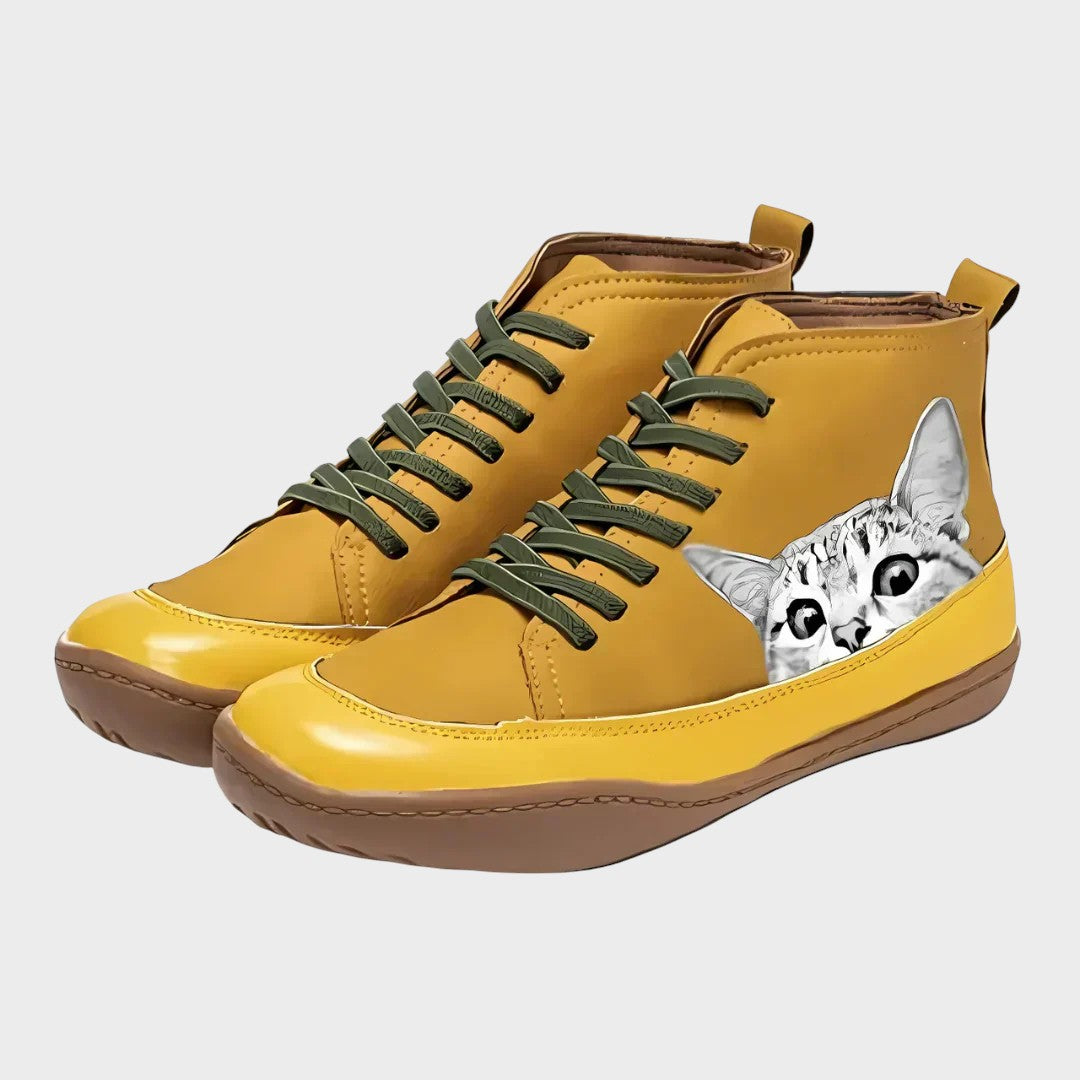 Kitty™ | Botas de cuero para amantes de gatos