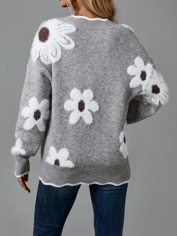 Belinha™ | Camisola Elegante con Escote en V y Patrón Floral