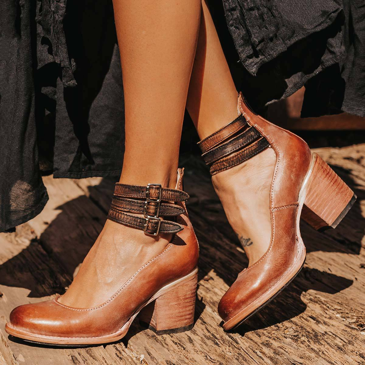 Ginevra™ | Zapatos de tacón alto con tiras múltiples y suela gruesa