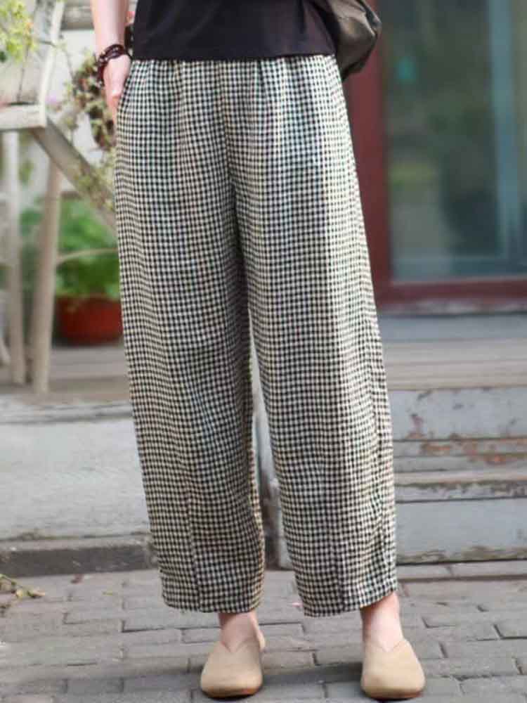 Raquel™ | Pantalones Sueltos de Algodón-Lino