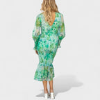 Valeria™ | Vestido Midi en Chiffon Floral