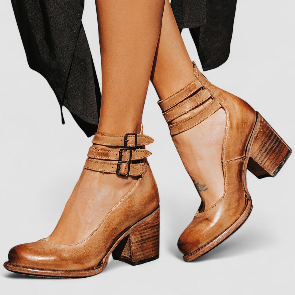 Ginevra™ | Zapatos de tacón alto con tiras múltiples y suela gruesa
