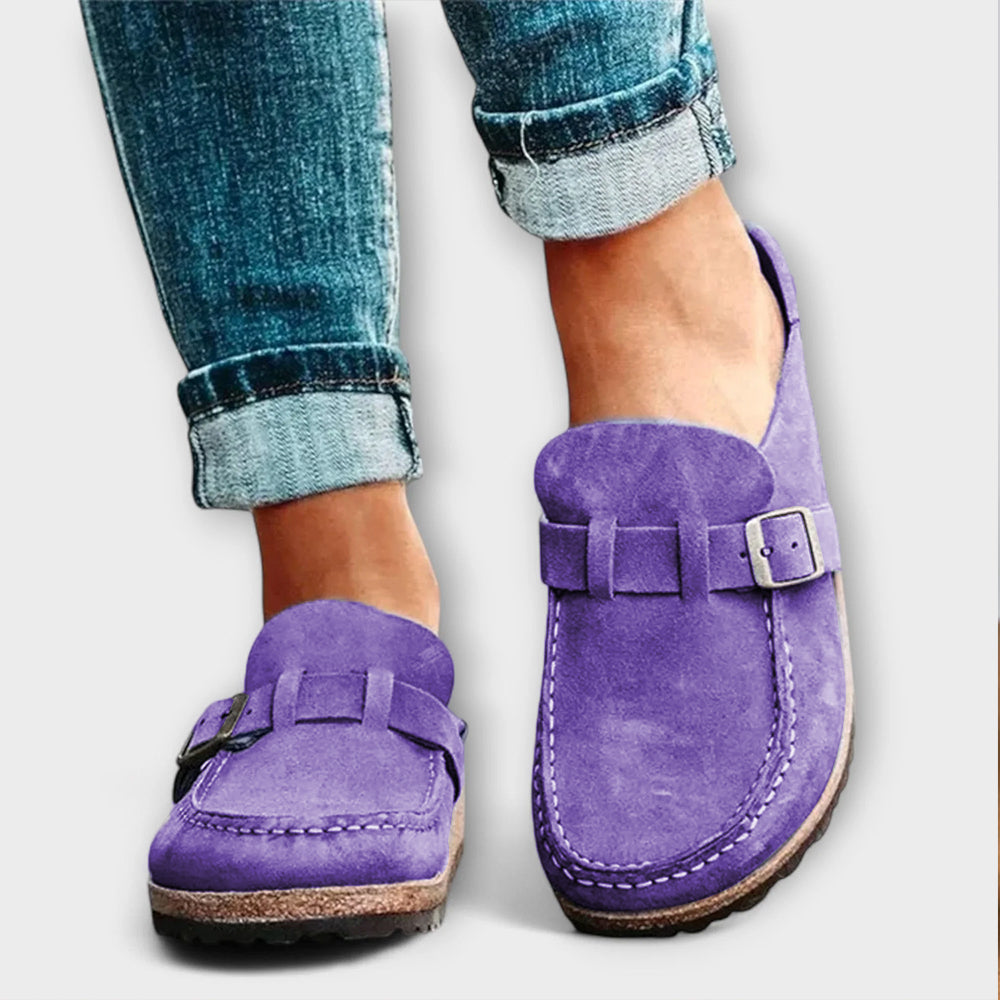 Mocasines Ortopédicos Femeninos con Cierre Decorativo