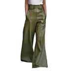 Helena™ | Pantalones de Campana de Piel