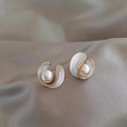 Ópalo | Aretes Blancos Exclusivos