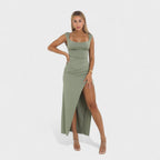 Sarella™ | Vestido largo con espalda descubierta y lazo