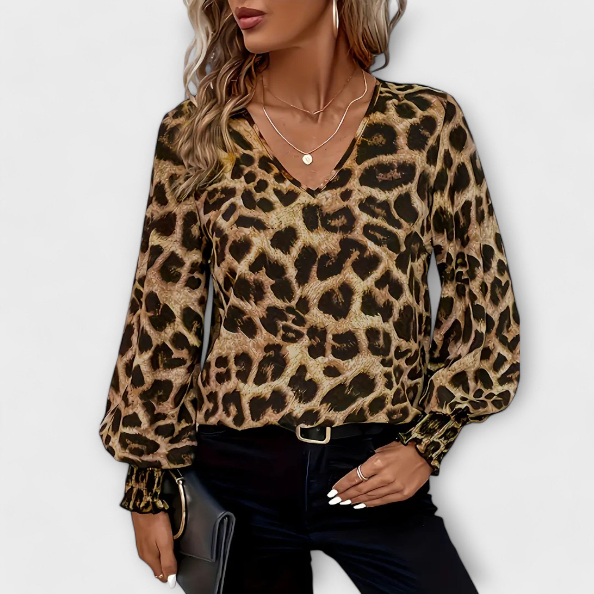 Joana™ | Blusa Estilosa Leopardo
