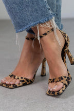 Giulia™ | Sandalias de tacón alto con estampado de leopardo