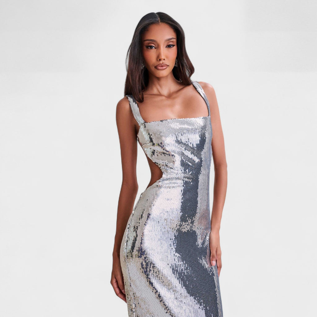 Vestido de gala Sparkle Silver™ | Edición de noche