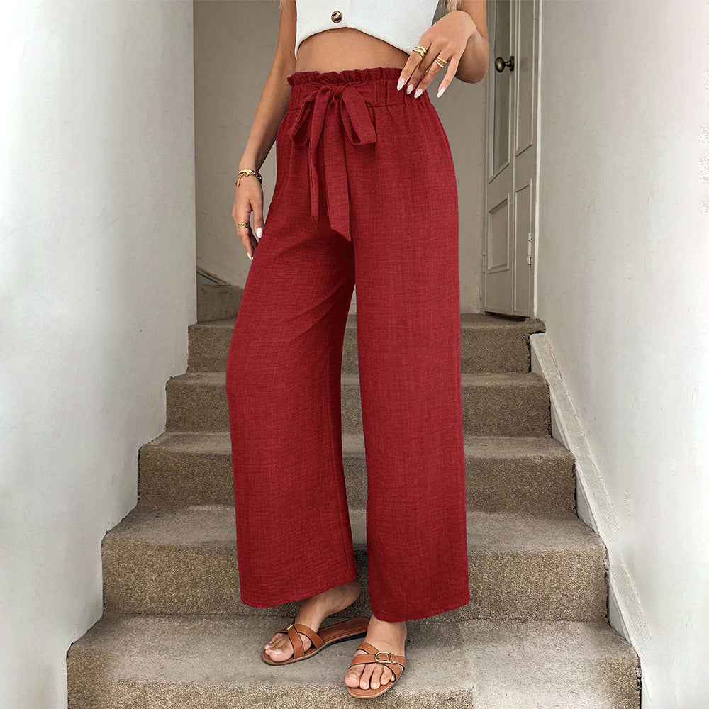 Leonor™ | Pantalones de Cintura Alta con Cordón