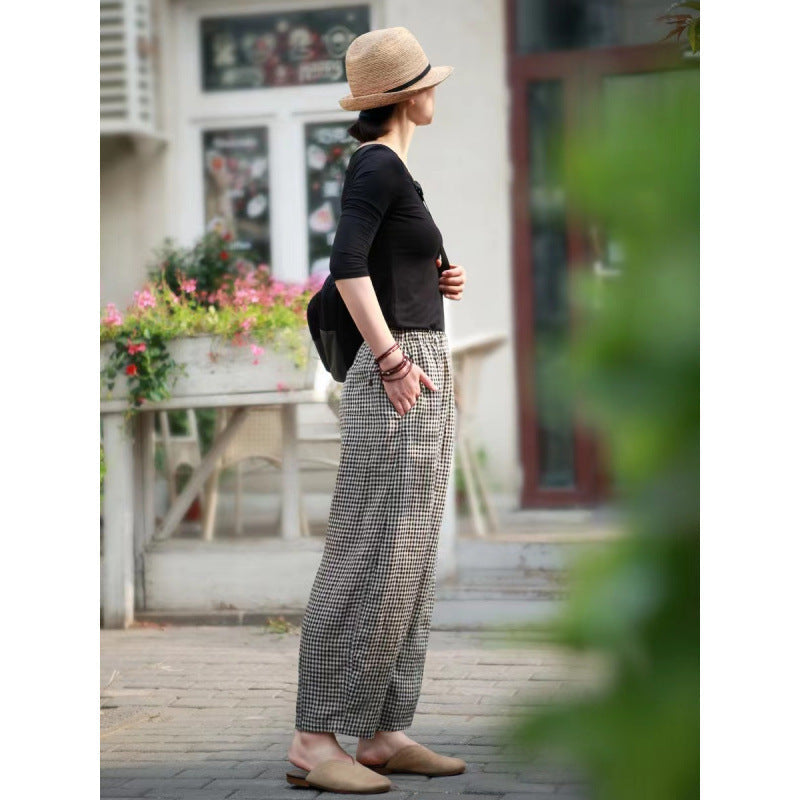Raquel™ | Pantalones Sueltos de Algodón-Lino