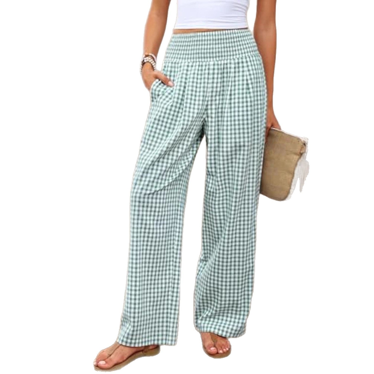 Plaid™ | Pantalones Largos Elegantes