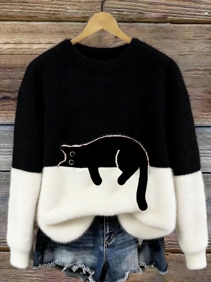 LUNA™ | Sudadera Femenina con Estampado de Gato