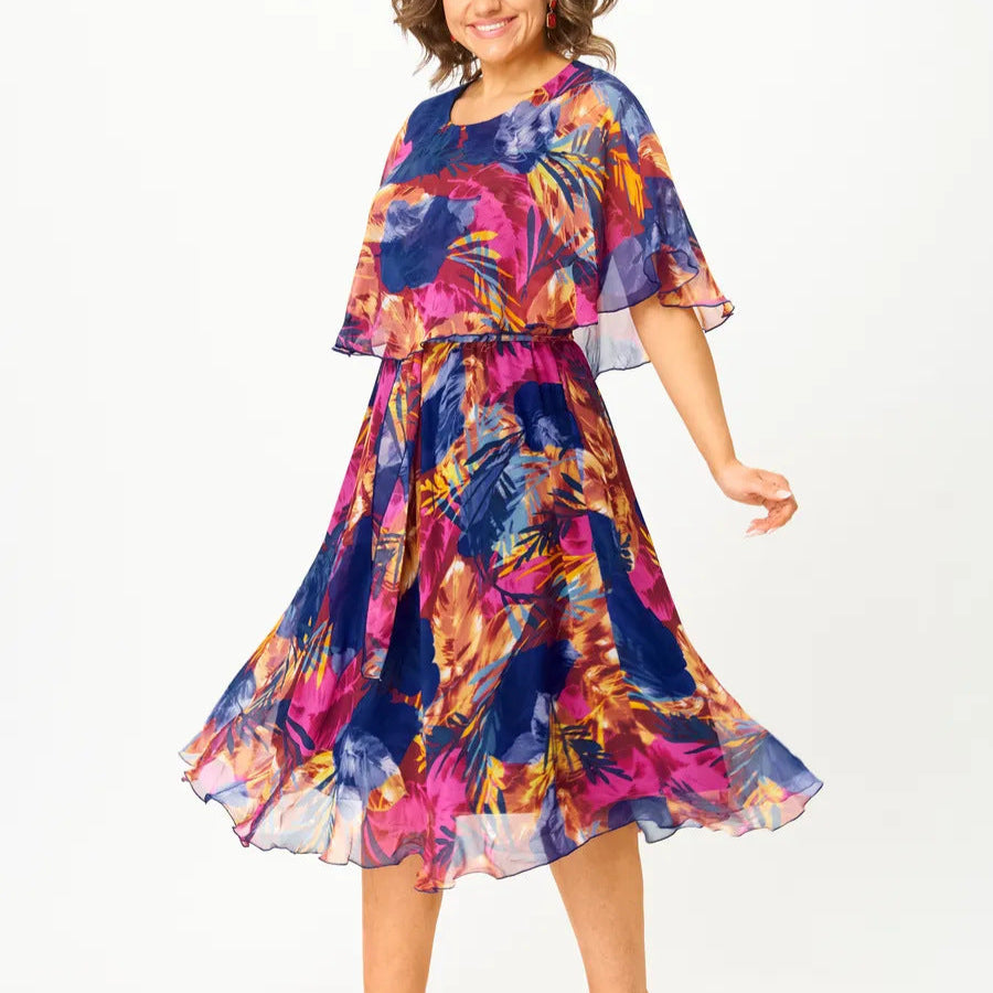 ALBA™ | VESTIDO DE CHIFFON CÓMODO TALLA GRANDE