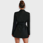 Vestido blazer con escote en V