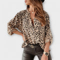 Iara™ | Blusa moderna con estampado de leopardo