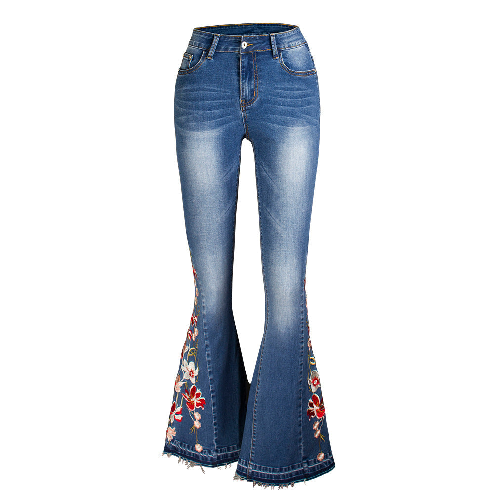 Elouize™ | Jeans Largos con Bordado 3D