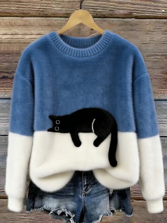 LUNA™ | Sudadera Femenina con Estampado de Gato