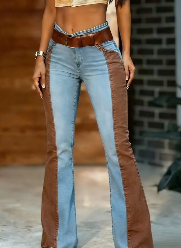 CowGirl™ | Jeans Boca de Seno Bicolor
