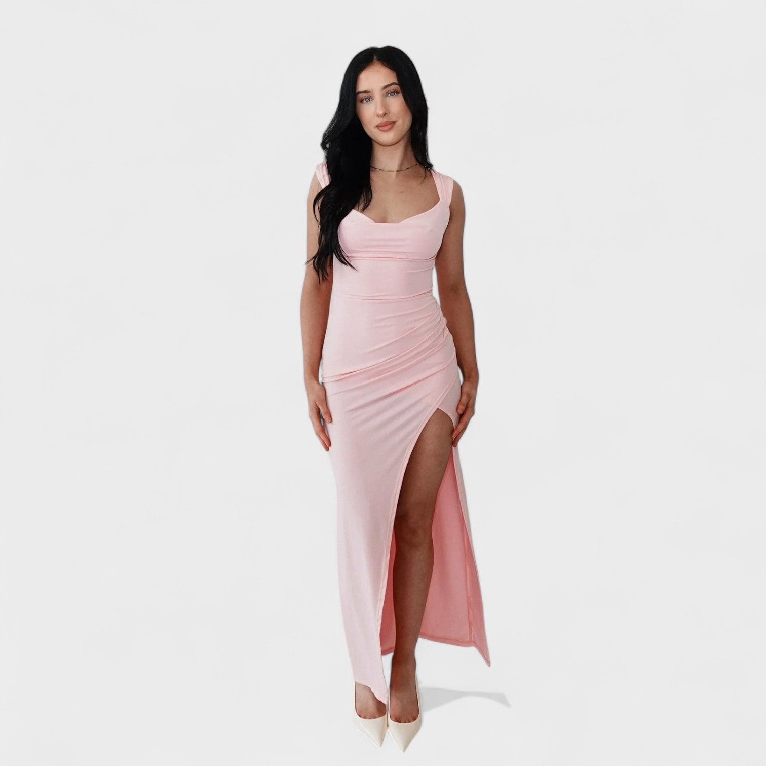 Sarella™ | Vestido largo con espalda descubierta y lazo