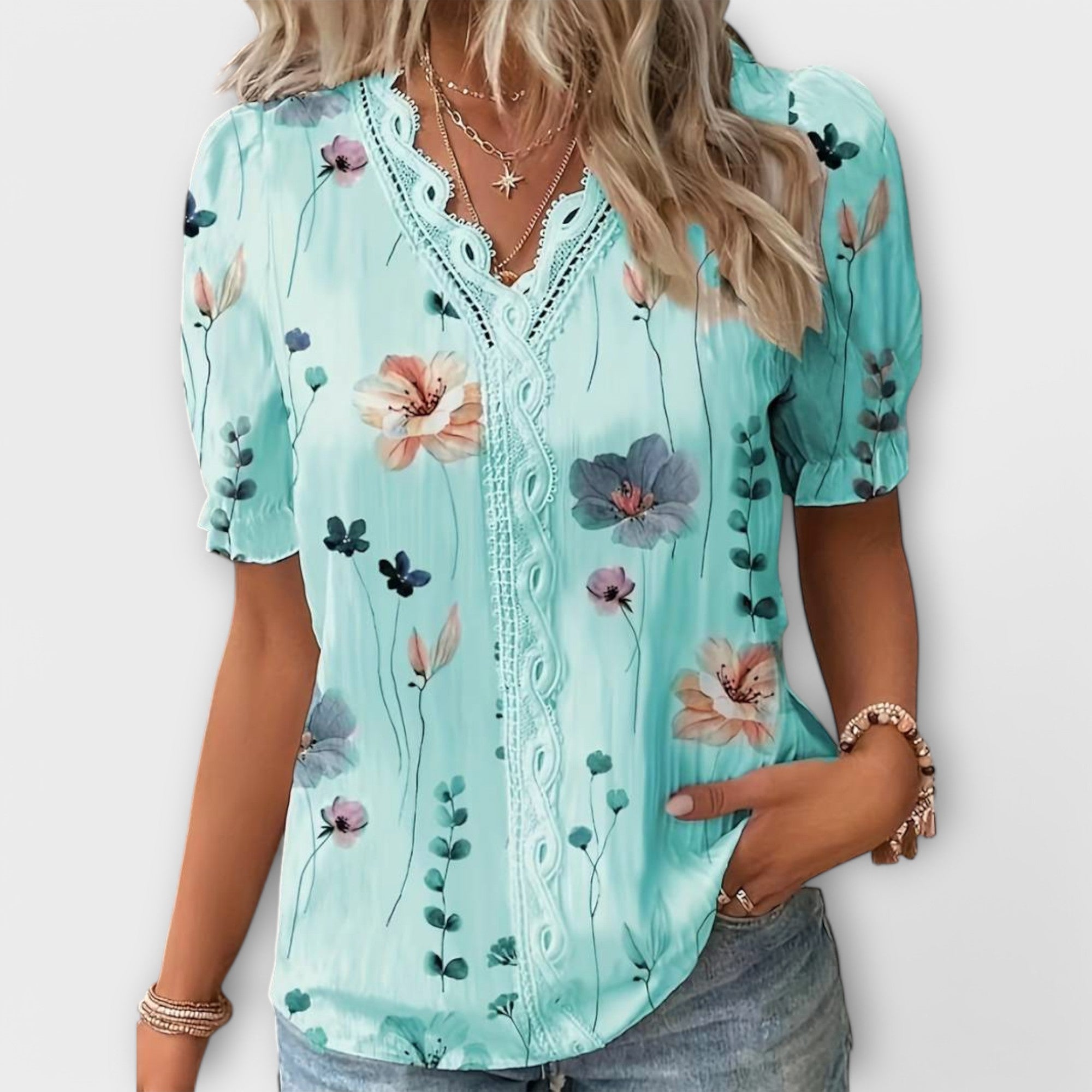 Emily™ | Blusa con escote en V