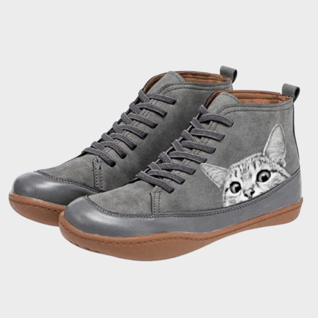 Kitty™ | Botas de cuero para amantes de gatos