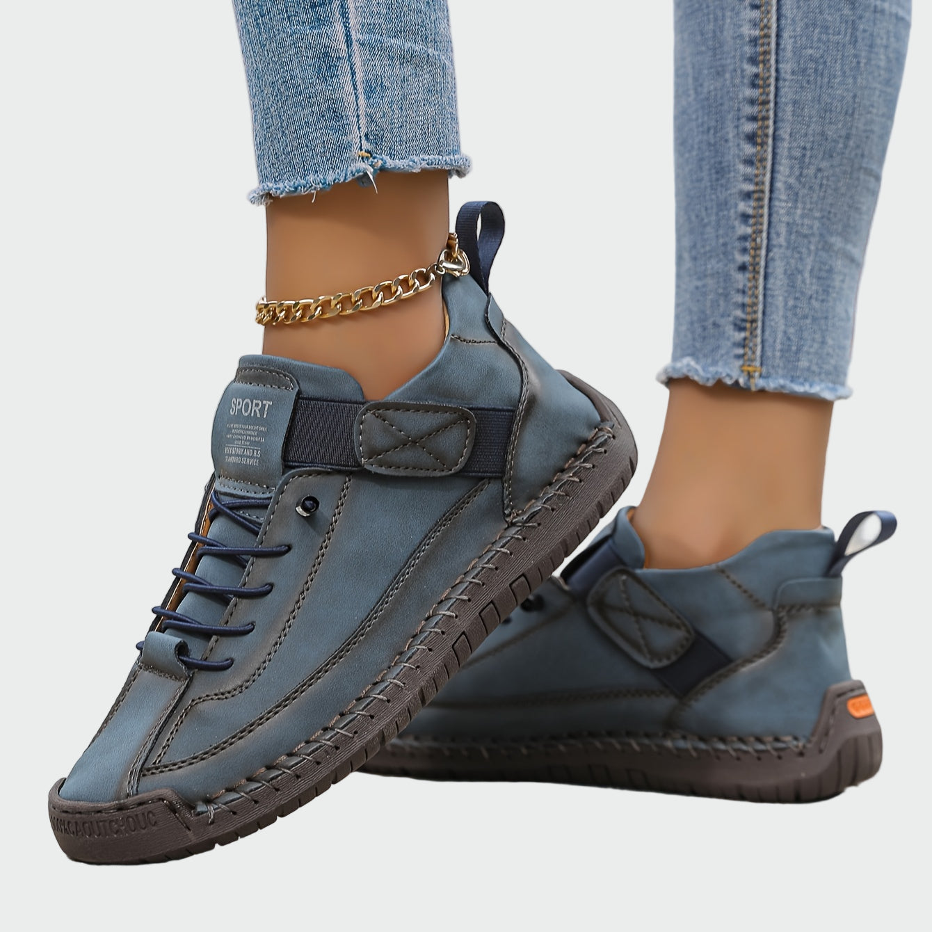 Botas ortopédicas de cuero
