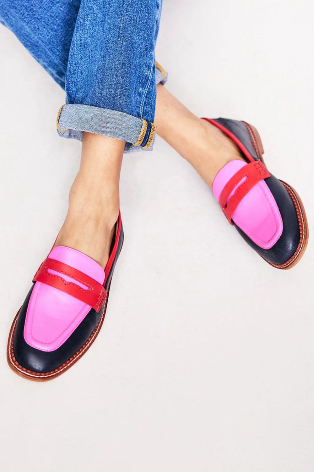 Lunessa™ | Mocasines con acento colorido