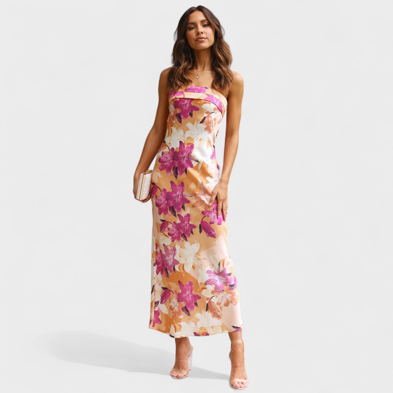 Carmen™ | Vestido de satén sin mangas