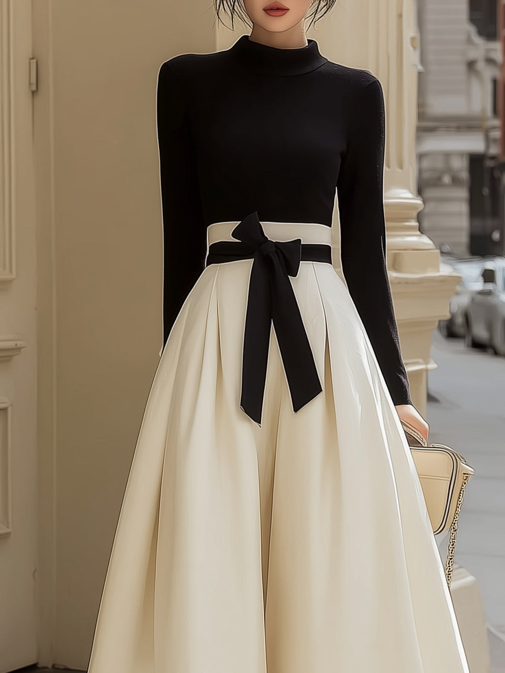 CLÁSICA™ | Conjunto Elegante con Top Ajustado y Falda Plisada