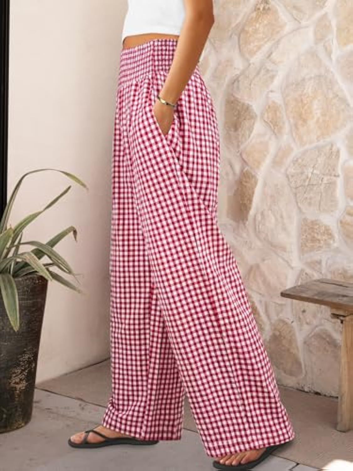 Plaid™ | Pantalones Largos Elegantes