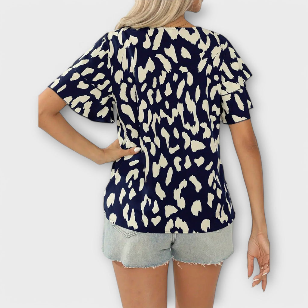 Evelyn™ | Blusa casual con escote redondo