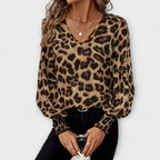 Joana™ | Blusa Estilosa Leopardo