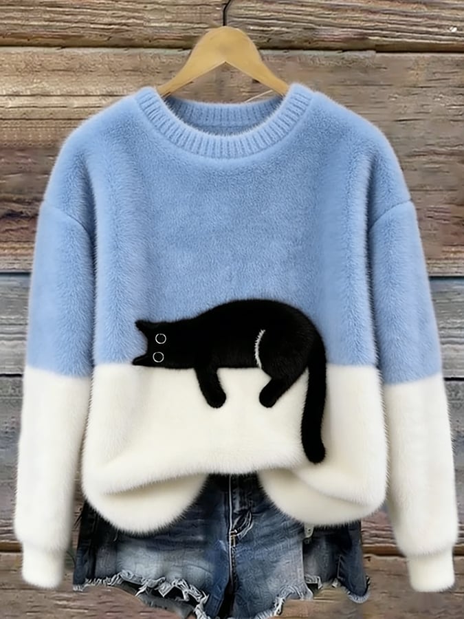 LUNA™ | Sudadera Femenina con Estampado de Gato