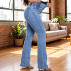 JOANA™ | Jeans de cintura alta con corte flare