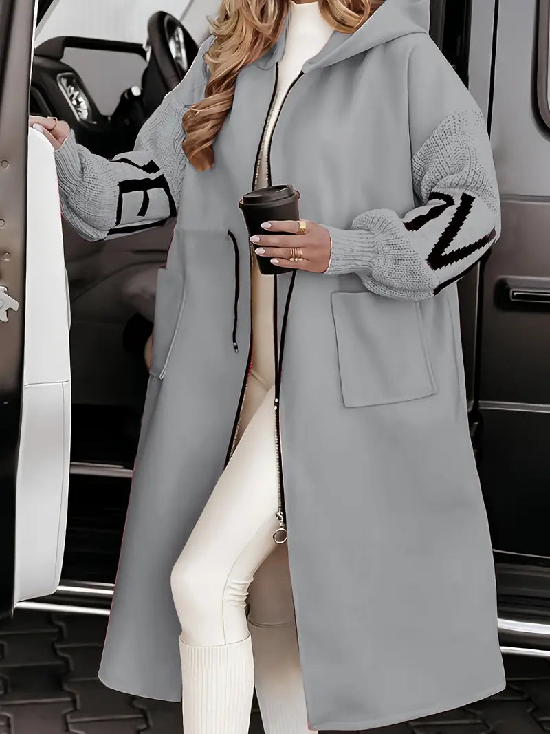 Rosa™ | Abrigo-cardigan elegante con capucha