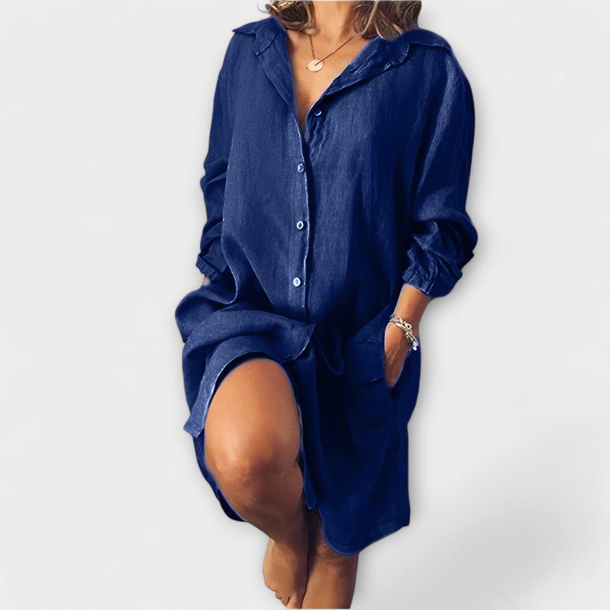 Clara™ | Blusa casual de lino