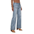 Carlota™ | Jeans de Cintura Alta Pierna Ancha