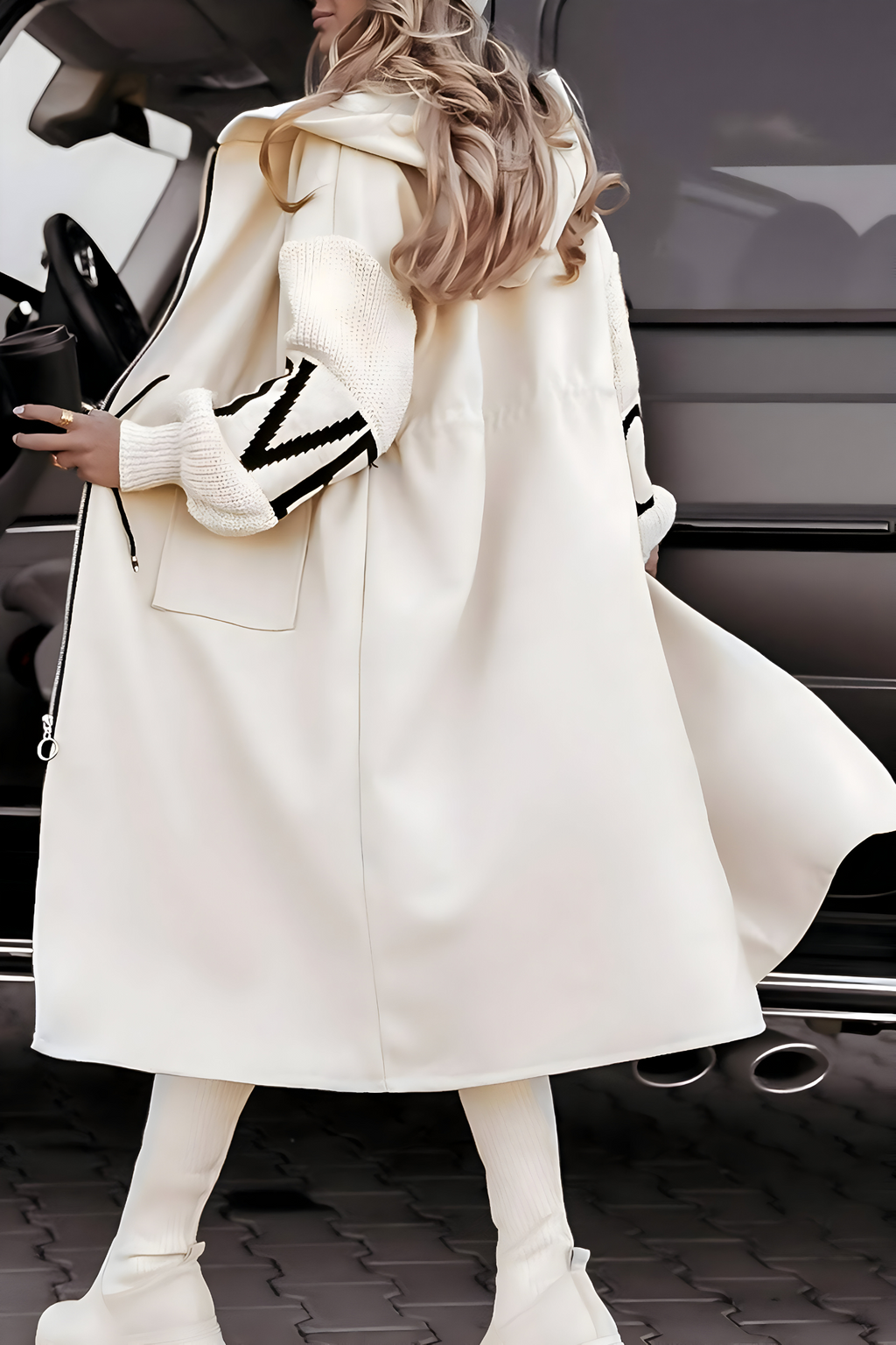Rosa™ | Abrigo-cardigan elegante con capucha
