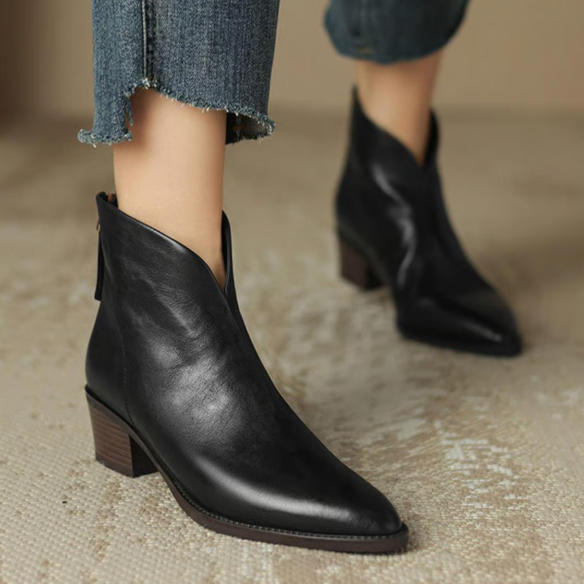 Camille™ | Botines de Lujo con Tacón Bajo