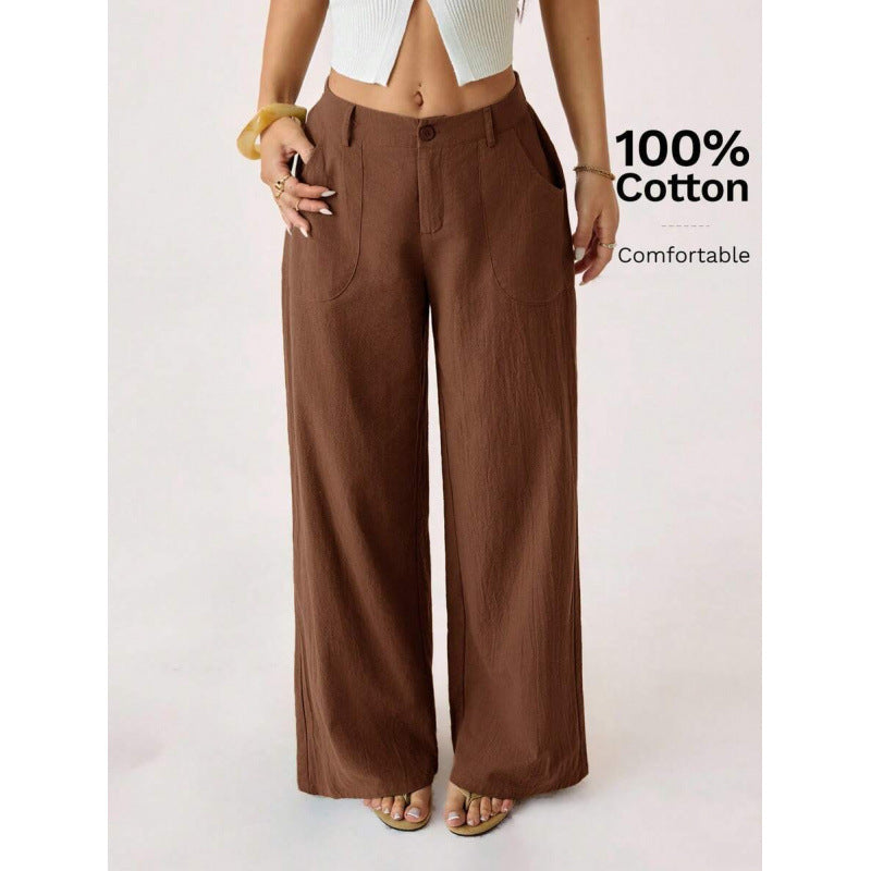 Liliana™ | Pantalones de Lino Naturales