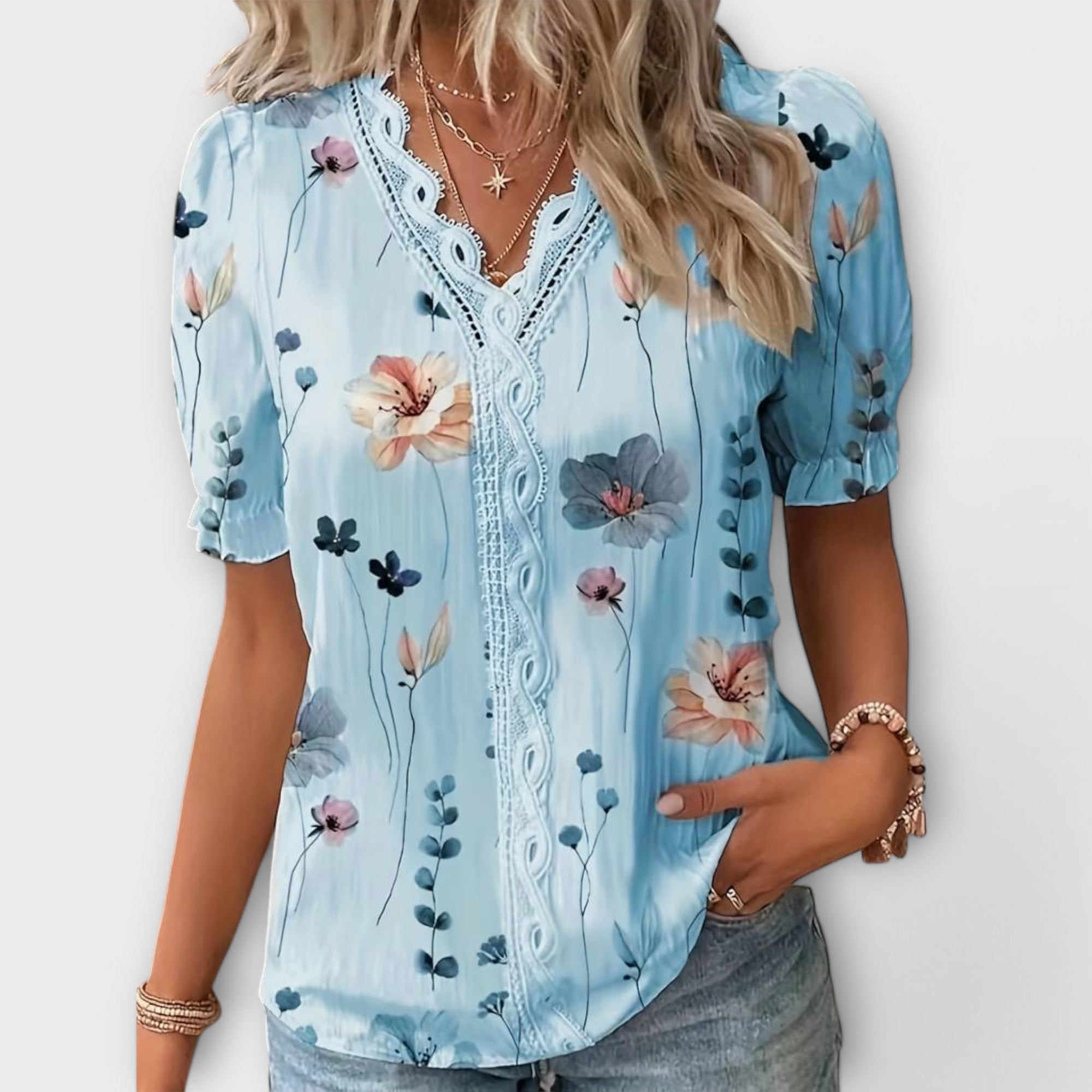 Emily™ | Blusa con escote en V