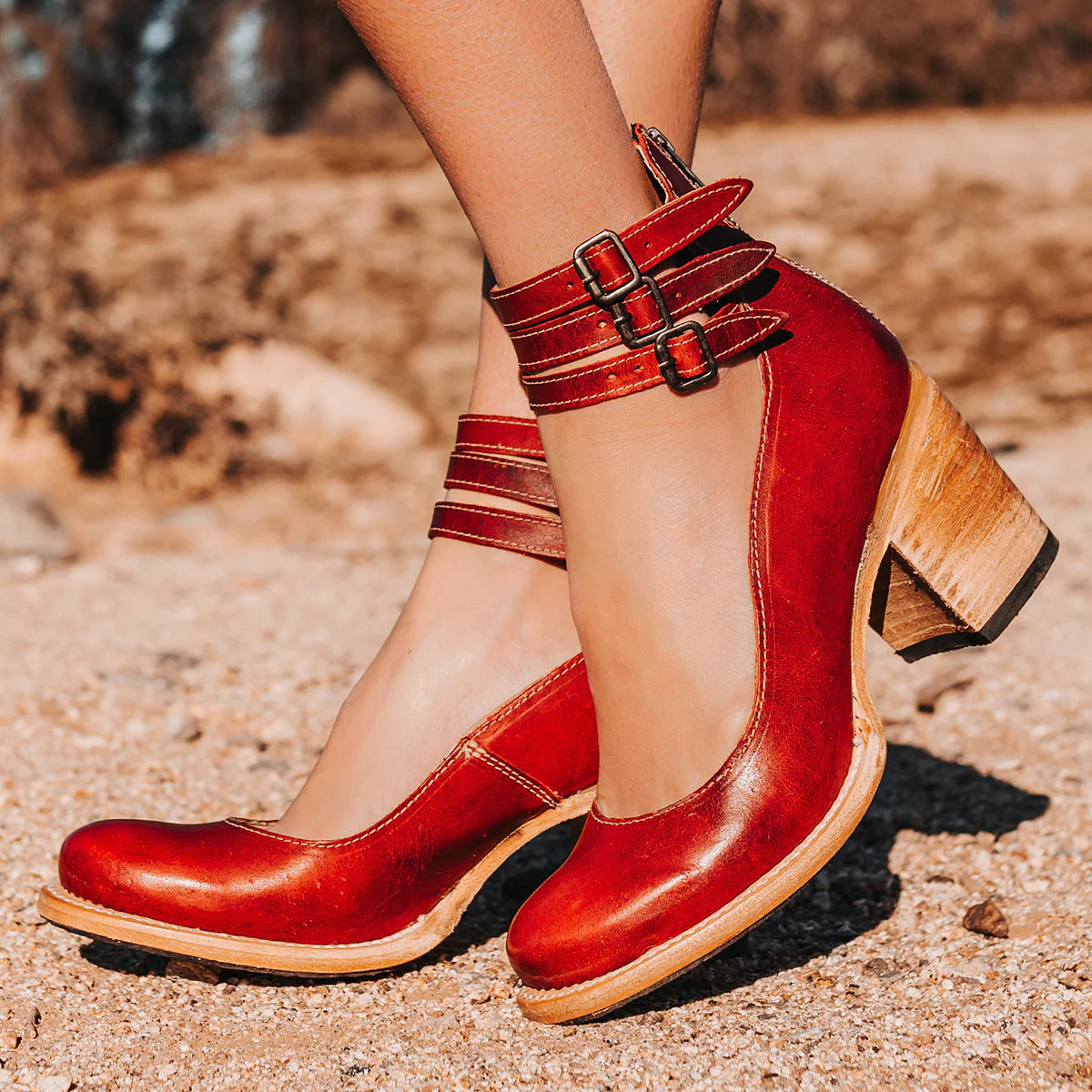 Ginevra™ | Zapatos de tacón alto con tiras múltiples y suela gruesa