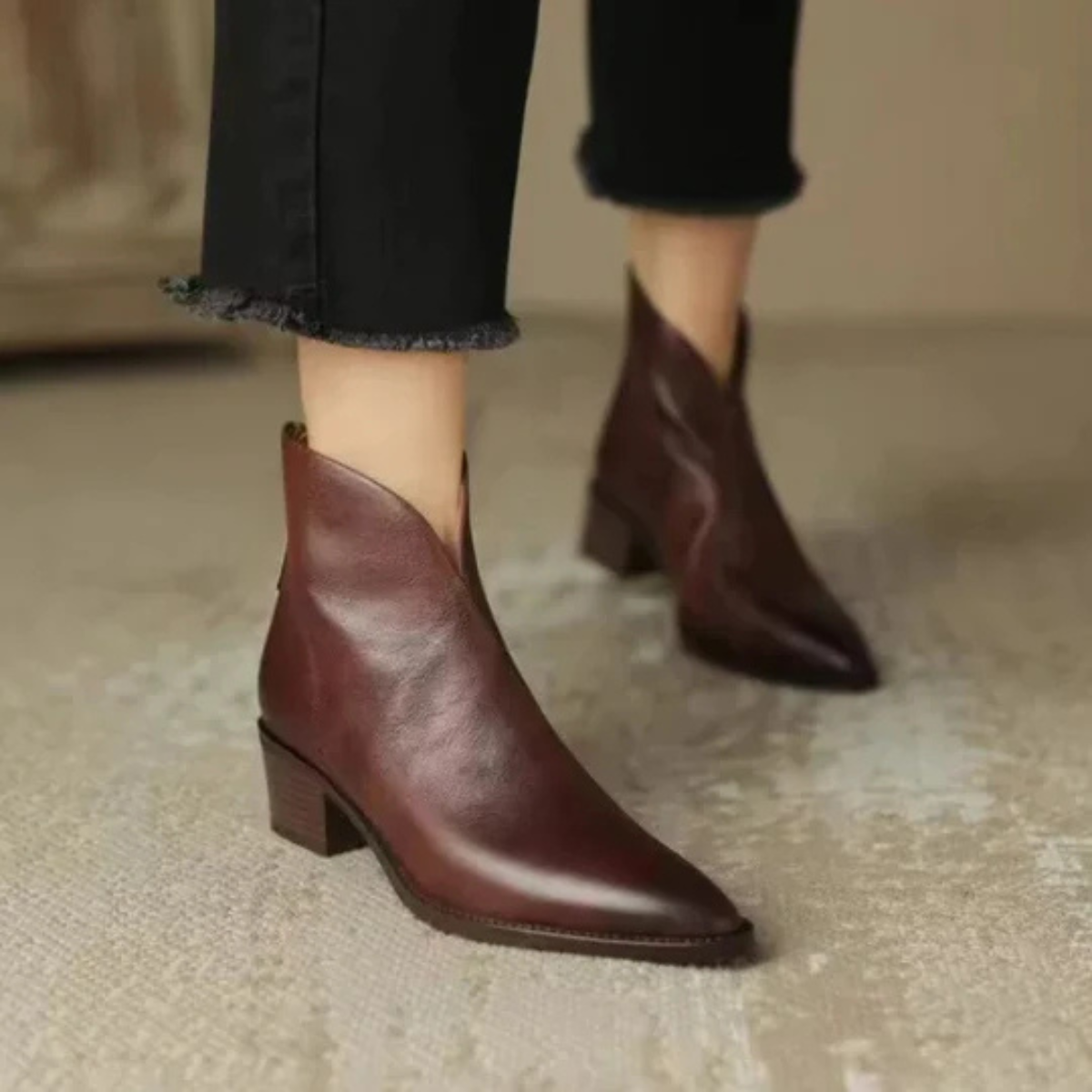 Camille™ | Botines de Lujo con Tacón Bajo