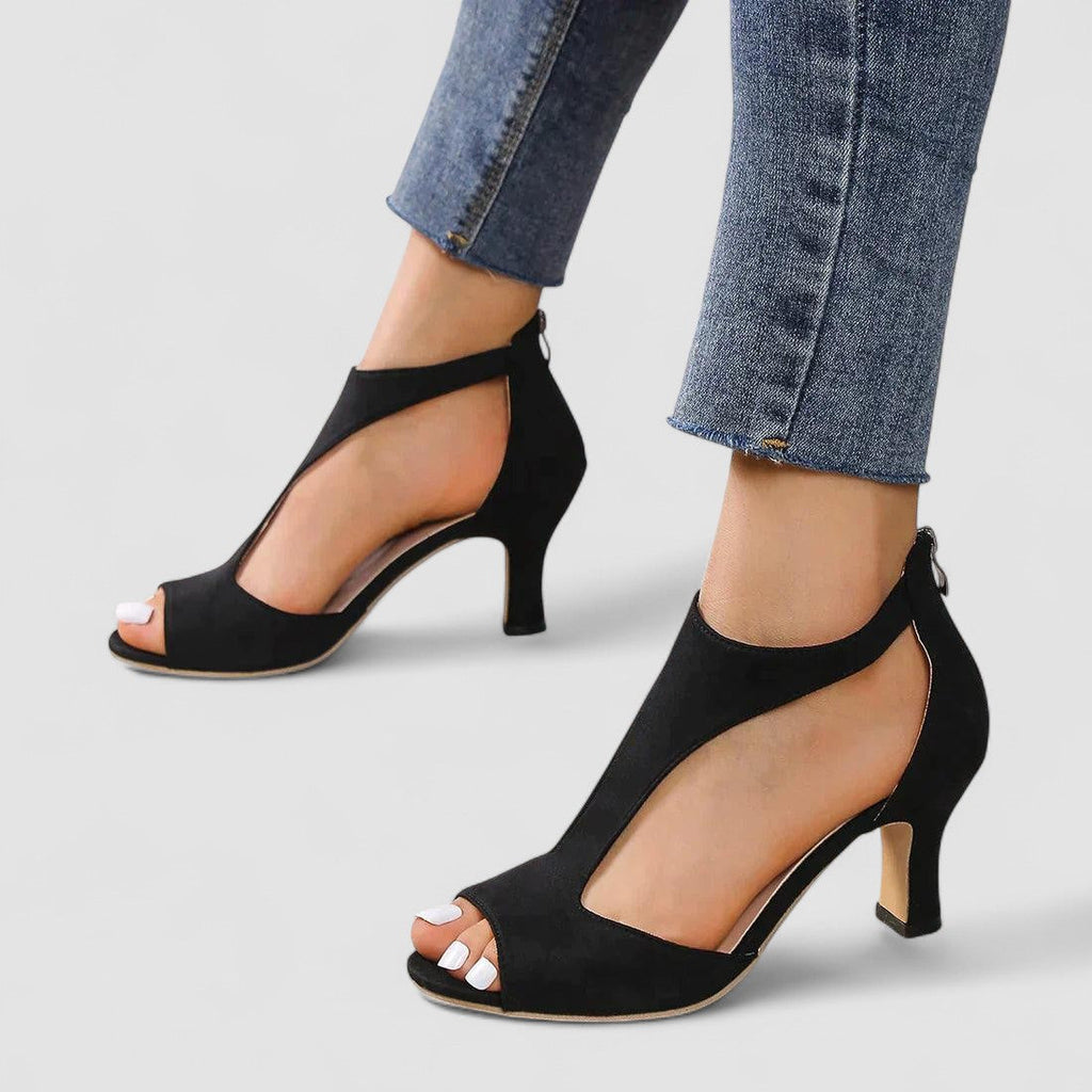 Camila™ | Sandalias de Tacón Alto con Punta Descubierta